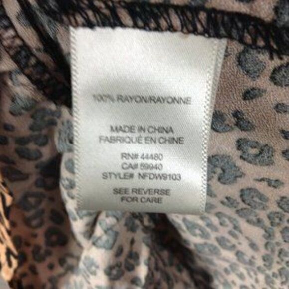 LOVE, FIRE Leopard Print Long Sleeve Minidress size M - Picture 6 of 6